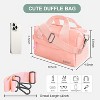 Hachikiko Mini Duffle Bag with Adjustable Strap, Lightweight Sport Bag for Gym, Gymnastics, Dance & Beach (Pink) - 4 of 4