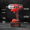 SILVEL Cordless Impact Wrench, MAX 650N.M Brushless Impact Wrench 1/2 inch, 4.0Ah Battery, 6 Sockets, 3300RPM Impact Driver wih Fast Charger - 3 of 4