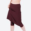 Calypsa Women's Below The Knee Swim Skirt With Capri Leggings - 2 of 3