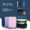Belatt 3-Piece Expandable PC Luggage Set - Lightweight and durable hardshell luggage with 360° spinner wheels - 2 of 4