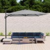CASAINC 11 ft. Square Cantilever Patio Umbrella with Solar Powered Lights (without base) - 2 of 2