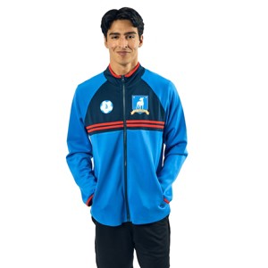 Ted Lasso AFC Richmond Logo Long Sleeve Men's Blue Zip-Up Cosplay Soccer Jacket - 1 of 4