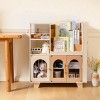 ROBOTIME Decorative Bookshelf Bookcase Wooden Book Shelf Storage Shelves, Kids Toy Storage Organizer, Living Room Furniture Brown, 6.42"*16.34"*35.16" - 2 of 4