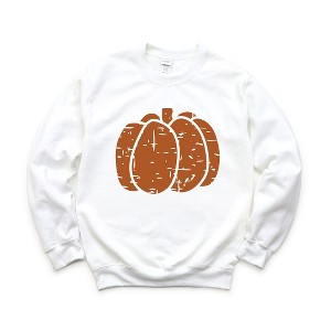 Simply Sage Market Women's Graphic Sweatshirt Pumpkin Grunge - 1 of 4