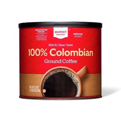 100% Colombian Medium Roast Ground Coffee - 22.6oz - Market Pantry™