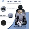 Hachikiko Versatile Pet Car Seat Bed - Expandable Dog Booster with Side Pockets & Safety Straps - 4 of 4
