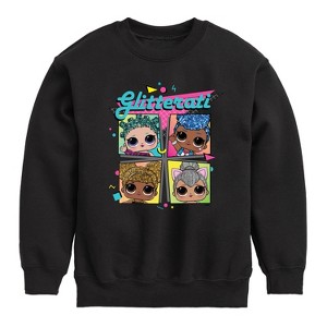 Boys' - LOL Surprise! - Glitterati Retro Grid Graphic Long Sleeve Fleece Sweatshirt - 1 of 4