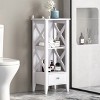 NicBex Bathroom Storage Cabinet,Modern Storage Cabinet with 2 Drawers and Shelves for Living Room,Home Office - 2 of 4