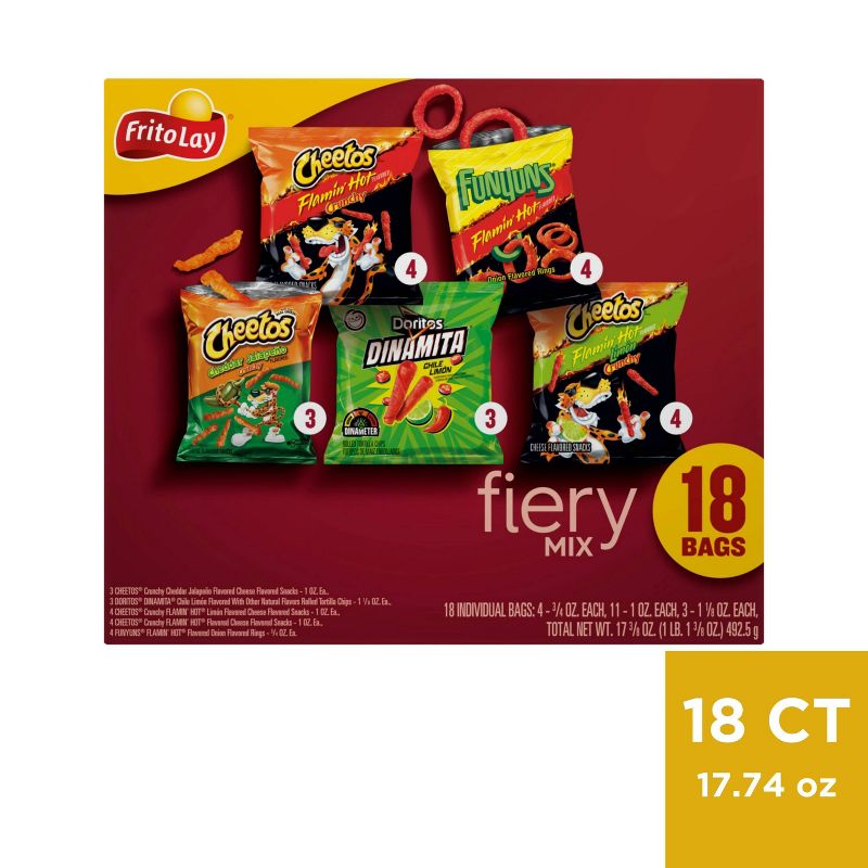 Frito-Lay Variety Pack Fiery Mix - 18ct, 1 of 11