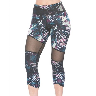 Women's Mesh Panel Brigitte Capri Leggings - TLF Apparel