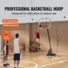 VEVOR Basketball Hoop, 7.6-10 ft Adjustable Height Portable Backboard System, 50 inch Basketball Hoop & Goal, Kids & Adults Basketball Set - 3 of 4