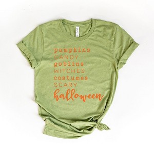 Simply Sage Market Women's Halloween Words Short Sleeve Graphic Tee - 1 of 2