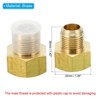 Unique Bargains Fit Air Gas Line Refrigeration Brass SAE 45 Degree Flare Plumbing Connectors - 2 of 4