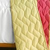 Slickblue 3 PC Handmade Full/Queen Quilt Set, Reversible Vermicelli Quilted, Horizontal Stripes, 37 Color Options - 4 of 4