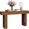 63"  Farmhouse Vintage Entryway  Console Table with Open Shelves Minimalist for  entrances, Hallway, Living Room - 4 of 4