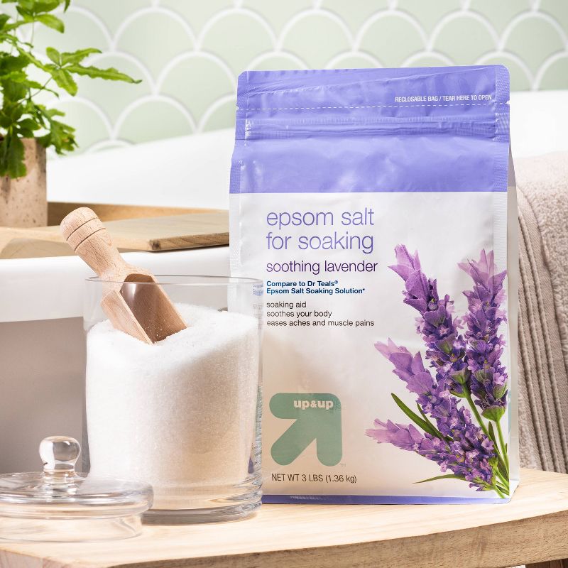 Epsom Soothing Lavender Bath Salt for Soaking - 48oz - up &#38; up&#8482;, 3 of 10