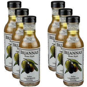 Brianna's Home Style Italian Vinaigrette Dressing - Case of 6 - 12 fl oz - 1 of 2