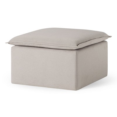 Maven Lane Claude Contemporary Ottoman in Fabric Upholstery