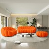 WJSHome Bubble Sofa Curved Couch Set, Breathable Mesh Fabric Modular Sectional Sofa (2 Seater, 3 Seater, Ottoman) - 2 of 4