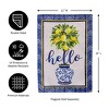 Hello Lemon Tree Burlap Garden Flag - 3 of 4