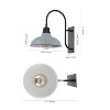 JONATHAN Y Stanley Farmhouse Industrial Indoor/Outdoor Iron LED Gooseneck Arm Outdoor Sconce - 4 of 4