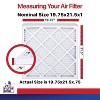 Filter King 19.75x21.5x1 Air Filter | 4-PACK | MERV 11 HVAC Pleated A/C Furnace Filters | MADE IN USA | Actual Size: 19.75 x 21.5 x .75" - 2 of 4