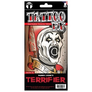 Tinsley Transfers Kids' Temporary Tattoo Halloween Costume Mask - Multicolored One Size - 1 of 2
