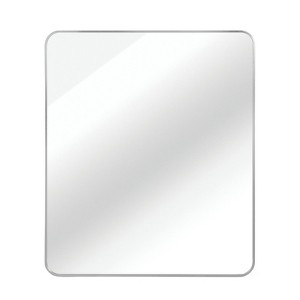 FONTOI Rectangular Bathroom Wall Mirror Modern Metal Frame Mirror with Shatter Resistant Design for Bedroom and Living Space, Silver, 36"*30"*1.1" - 1 of 4
