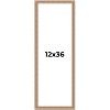 PosterPalooza | Panoramic Deco Brown Picture Frame - UV Acrylic, Foam Board Backing, Hanging Hardware - 2 of 4