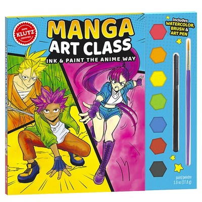 Klutz Manga Art Class, Drawing and Sketching Kit, Ages 7 and Up