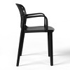 WestinTrends Playa Outdoor Modern Stackable Patio Dining Armchairs (Set of 2) - 3 of 4