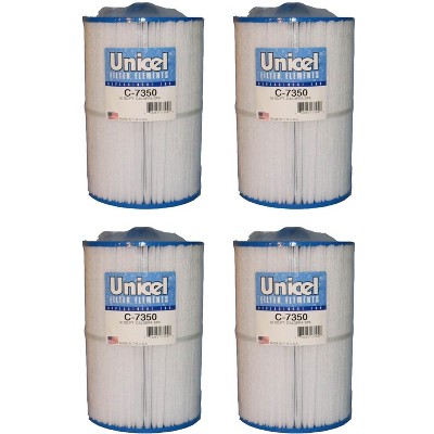 4) Unicel C-7350 Replacement Cartridge Filters 50 Sq Ft Caldera Spas New Style