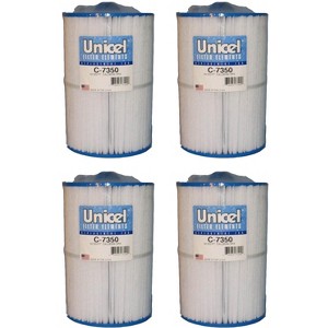 Unicel C-7350 50 Square Foot Media Replacement Hot Tub Spa Filter Cartridge with 200 Pleats, Compatible with Caldera Spas (4 Pack) - 1 of 4