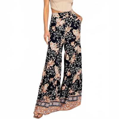 Women's Flora Floral Printed Wide Leg Pants - ee:some