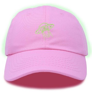 Dalix UFO Embroidered Alien Dad Hat Cotton Baseball Cap Adjustable Mens - 1 of 4