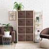 Sorbus 13 Inch 8 Pack Sturdy Collapsible Fabric Storage Cubes with Handle - for Organizing Clothes, Toys, Books, Shelves & more - 2 of 4
