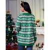 Women's Christmas Cardigan - Festive Knit Open Front Sweater with Holiday Patterns, Soft Long Sleeve Cozy Wrap for Xmas Party - 4 of 4
