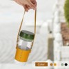 Unique Bargains PU Leather Portable Detachable Strap Water Bottle Carrier Holder 4.5 x 2.6" - 4 of 4