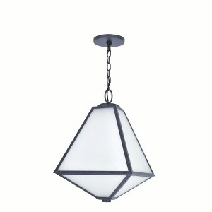 Crystorama Lighting Glacier 3 - Light Chandelier in  Black Charcoal - 1 of 4