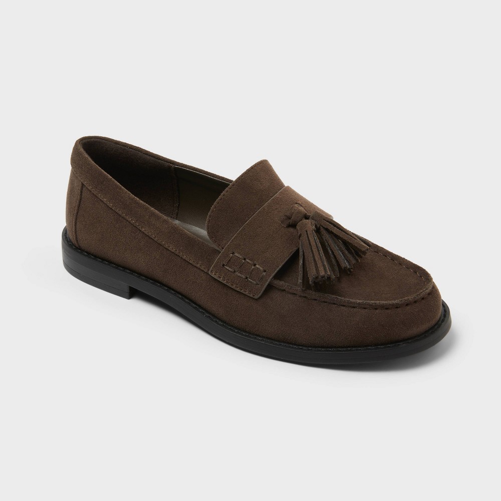 Women's Robin Tassel Loafers - A New Day™ Espresso 8.5