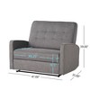 47" Wide Fabric Manual Recliner with Spacious Cushioned Seat - 2 of 4