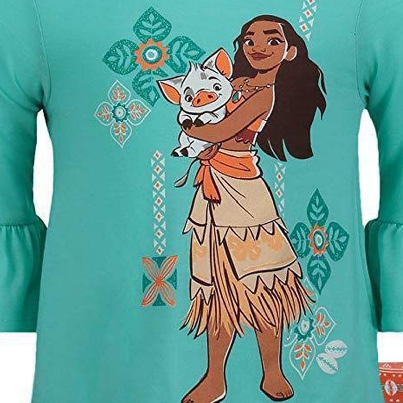 Disney Moana Girls T-Shirt and Leggings Outfit Set Little Kid to Big Kid, 5 of 8