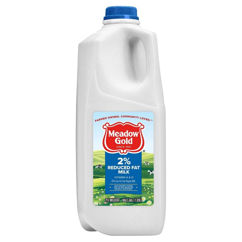 Meadow Gold 2% Milk - 0.5gal, 1 of 5