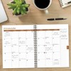 Willow Creek Press Chambray Stripe 2025 6.5"x8.5" Softcvr Weekly Planner: Spiral Binding, Blue, All Ages, Paper - 4 of 4