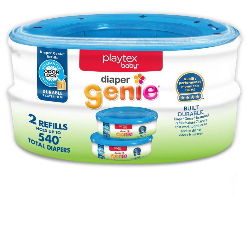 Playtex Baby Diaper Genie Diaper Disposal Pail System Refills 2pk, 1 of 5