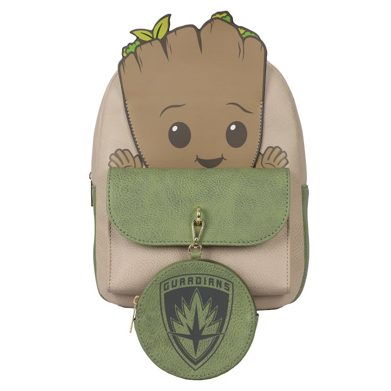 Marvel I Am Groot Baby Groot White & Green Women's Mini Backpack, 1 of 7