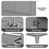Vynxaria 30-inch Gray Bathroom Storage Cabinets - Multi-functional Vanity Base without Sink - 2 of 4