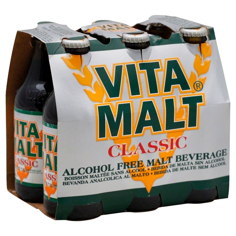 Vita Malt Classic Non Alcoholic Malt Beverage - 6ct/12 fl oz, 1 of 2