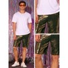 INSPIRE CHIC Men's Summer Elastic Waist Party Shiny Sequins Shorts - 4 of 4
