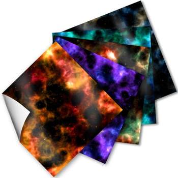 Craftopia Galaxy Space Patterned Craft Vinyl Squares, 5 Pack